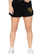 Plein Sport Pantaloni scurti de trening cu snur in talie -