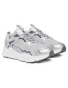 Plein Sport Pantofi sport barbati Silver Track-King Mag FAES - gri - material sintetic