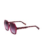 POLAR Ochelari de soare hexagonali cu lentile izate - Roz zmeuriu
