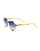 POLAR Ochelari de soare rotunzi unisex cu lentile izate Stefy - Galben