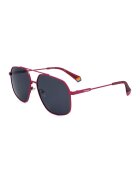 Polaroid Ochelari de soare aviator unisex cu lentile polarizate - Visiniu