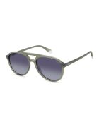 Polaroid Ochelari de soare aviator unisex cu lentile uni - Kaki/Violet prafuit