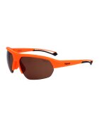 Polaroid Ochelari de soare biker unisex cu lentile polarizate - Portocaliu mandarina