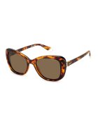 Polaroid Ochelari de soare butterfly cu lentile uni - Maro/Galben