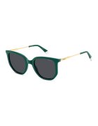 Polaroid Ochelari de soare cat-eye cu lentile polarizate - Auriu/Verde englez