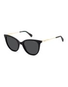 Polaroid Ochelari de soare cat-eye cu rama metalica - Auriu/Negru