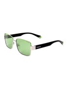 Polaroid Ochelari de soare dreptunghiulari unisex - Negru