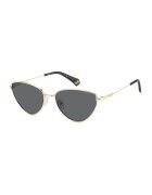 Polaroid Ochelari de soare ovali cu logo discret - Auriu