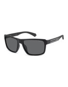 Polaroid Ochelari de soare patrati cu lentile polarizati - Negru - Negru