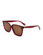 Polaroid Ochelari de soare polarizati cu lentile patrate - Visiniu