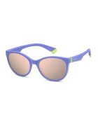 Polaroid Ochelari de soare rotunzi cu lentile polarizate - Albastru lavanda