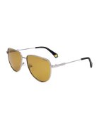 Polaroid Ochelari de soare unisex cu lentile polarizate - Negru/Argintiu