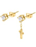 Police Cercei Stoneset stud cruce si cubic zirconia PEAGE0036503 - Auriu
