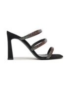 Pollini Papuci dama 303874179 - Piele naturala - 37 EU - Negru