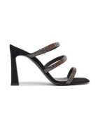 Pollini Papuci dama 303874179 - Piele naturala - Negru - Negru