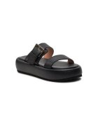 Pollini Papuci dama 303874377 - Piele naturala - Negru - Negru