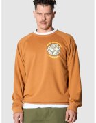 PORC Bluza de trening cu maneci raglan - croiala lejera si model unisex - Portocaliu