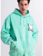 PORC Hanorac unisex cu logo Ruthless - Albastru aquamarin
