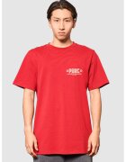 PORC Tricou lejer cu imprimeu logo si model unisex Hardware - Rosu