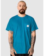 PORC Tricou unisex cu aplicatie logo reflectorizanta - Albastru inchis