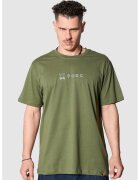 PORC Tricou unisex cu imprimeu logo Vital - Kaki
