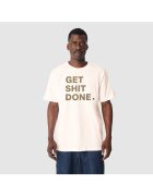 PORC Tricou unisex cu imprimeu text - Crem