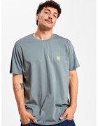 PORC Tricou unisex de bumbac cu logo pe piept Essential - Gri cenusiu