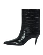 Potamy Botine din piele cu toc kitten - Negru stins