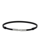 Potamy Curea skinny de piele - Negru