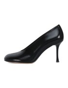 Potamy Pantofi din piele cu varf rotund si toc stiletto - Negru