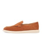 Potamy Pantofi loafer uni de piele intoarsa - Portocaliu persan