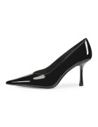 Potamy Pantofi stiletto de piele lacuita cu varf ascutit - Negru