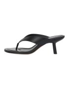 Potamy Papuci flip-flop de piele cu toc inalt - Negru