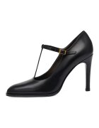 Potamy Premium Pantofi de piele cu bareta in T - Negru