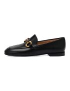 Potamy Premium Pantofi loafer de piele cu varf patrat - Negru