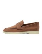Potamy Premium Pantofi loafer de piele intoarsa - Maro camel