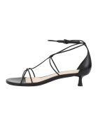 Potamy Sandale de piele cu barete multiple - Negru