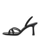Potamy Sandale de piele cu barete multiple - Negru