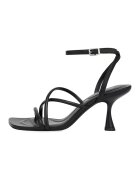 Potamy Sandale de piele cu barete multiple - Negru