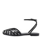 Potamy Sandale de piele cu batreta pe incheietura - Negru