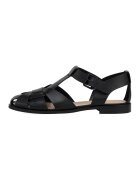 Potamy Sandale de piele cu catarama - Negru