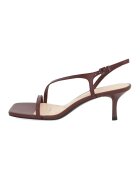 Potamy Sandale de piele cu toc clasic - Maro cognac