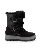 Primigi Cizme mid-calf de piele intoarsa cu garnituri de blana sintetica - Negru
