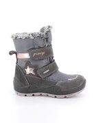 Primigi Ghete cu velcro si garnituri de piele intoarsa - Gri inchis