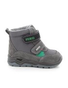 Primigi Ghete de piele intoarsa cu benzi velcro - Gri inchis