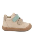 Primigi Pantofi sport din piele cu model uni si inchidere velcro - Bej/Verde pal