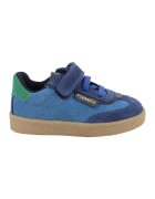 Primigi Pantofi sport din piele intoarsa cu inchidere velcro - Albastru inchis/Albastru royal/Verde aquamarin
