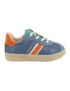 Primigi Pantofi sport low-cut din piele cu garnituri din piele intoarsa - Albastru inchis/Portocaliu mandarina/Verde aquamarin