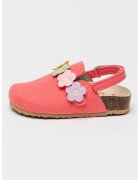 Primigi Papuci de piele cu platforma - Roz pastel/Lila/Caramel