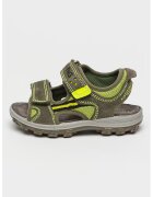 Primigi Sandale de piele intoarsa cu insertii de plasa - Verde